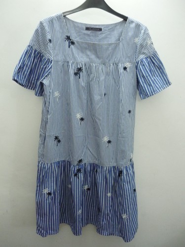 Blue white striped 100 - blue,