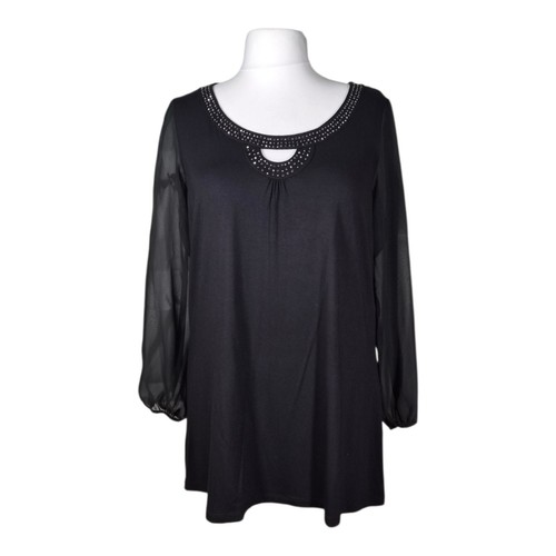 Black diamante neckline - m&s,