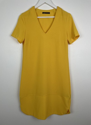 Shift dress yellow short - m&s,