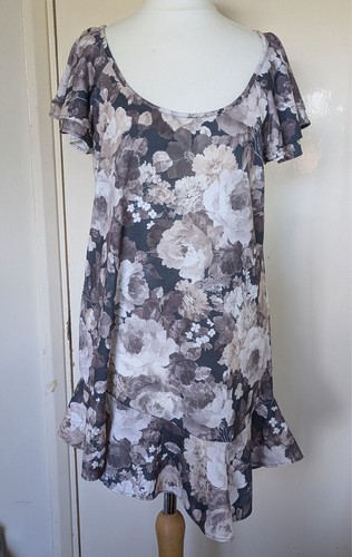 Marks and spencer brown floral - and,