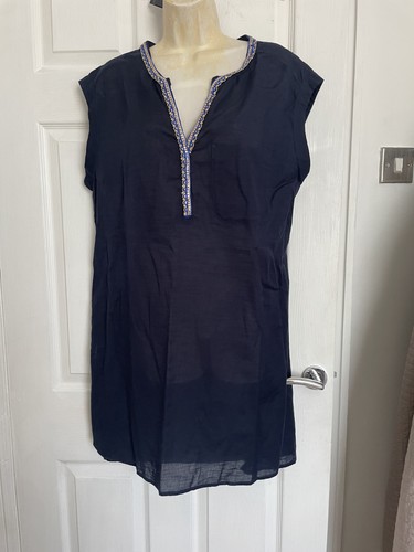 Navy 100 cotton beach - cotton,
