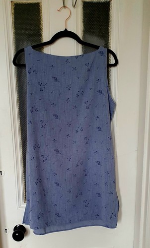 Women blue floral tunic - floral,