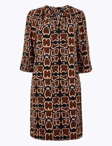 Animal print shift tunic - m&s,